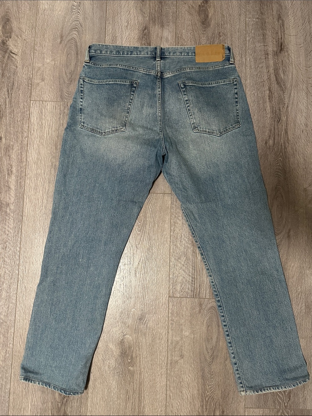 Buck Mason Men's Ford Standard Light Blue Straight Jeans